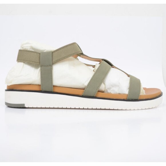 VIOLET & RED Tyree Women's 9 Green Gladiator Faux Leather Flat Sandal Vacay NEW - Picture 4 of 9